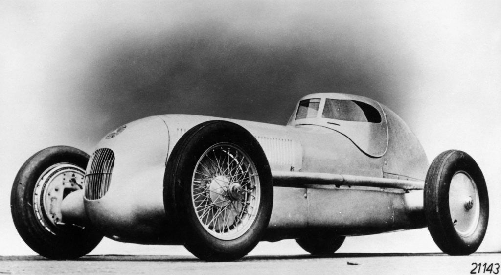 Detail of Mercedes-Benz W25 Streamliner car by Anonymous