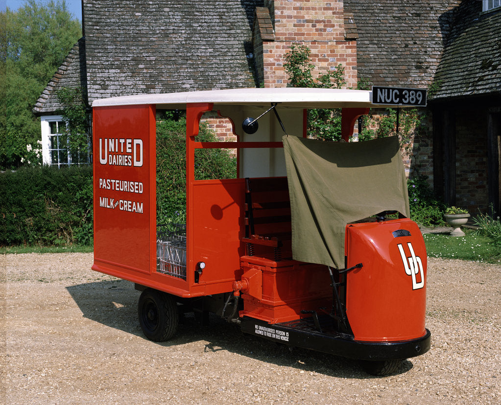 Detail of 1947 Brush Pony Electric Milk Float by Unknown