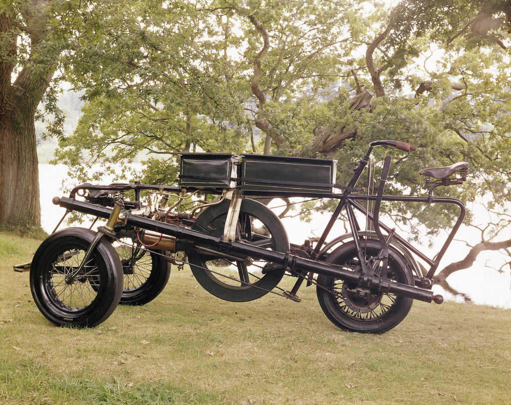 Detail of An 1896 Pennington motor-tricycle by Unknown