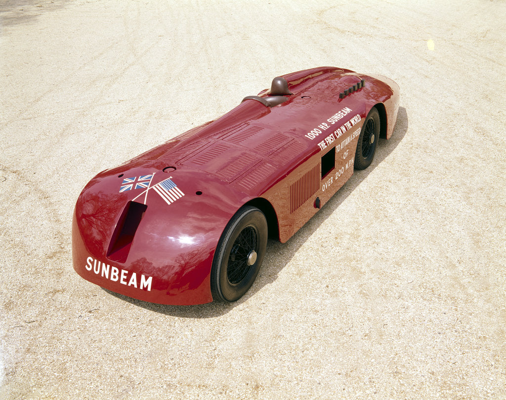 Detail of Back view of a 1927 Sunbeam 1000hp by Unknown