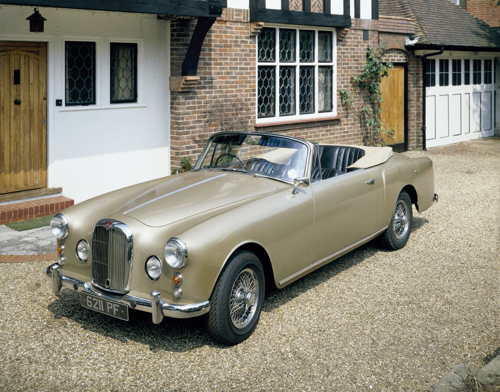 Detail of A 1963 Alvis car parked on a gravel driveway by Unknown