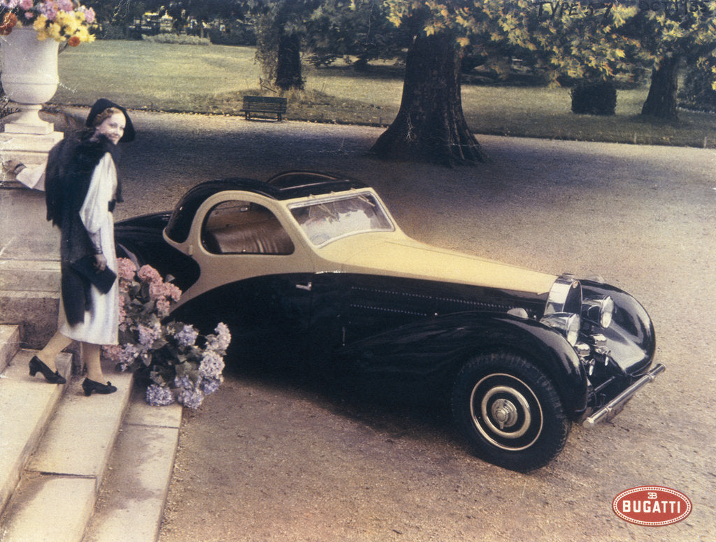 Detail of A page from a 1935 Bugatti brochure by Unknown