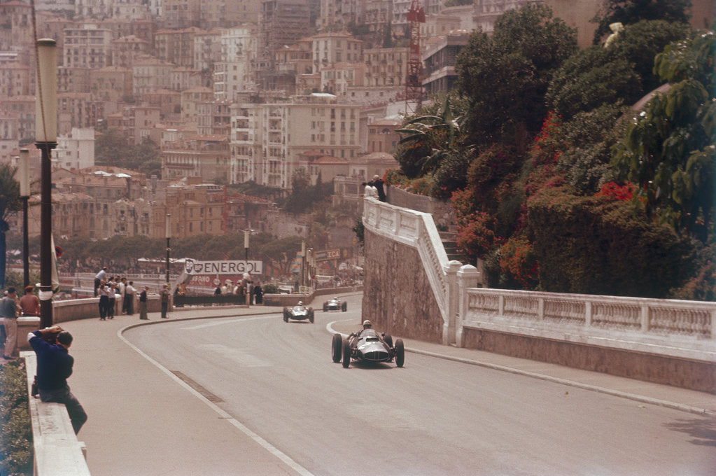 Detail of Racing cars on the road track at the Monaco Grand Prix, Monte Carlo by Unknown