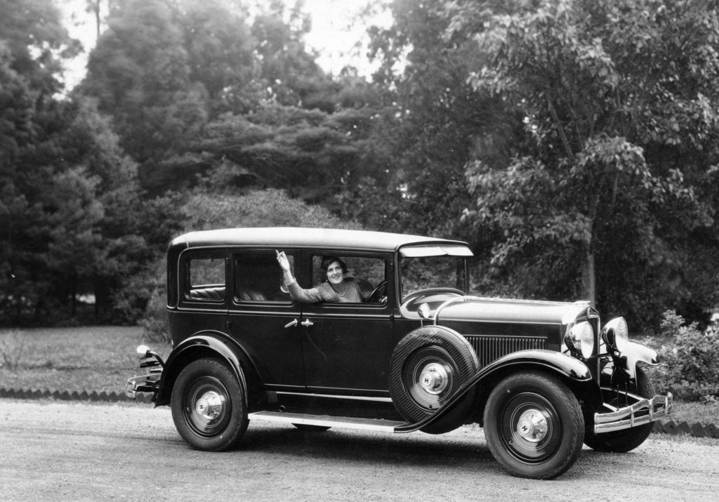 Detail of Hupmobile car, (c1925-c1935?) by Unknown