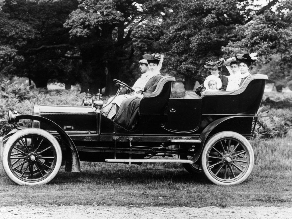 Detail of 1906 Thornycroft 30 hp car, (c1906?) by Unknown