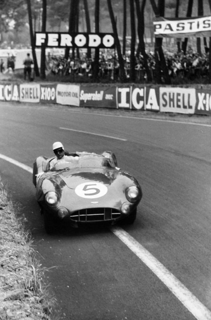 Detail of Aston Martin DBR1 in action, Le Mans 24 Hours by Maxwell Boyd