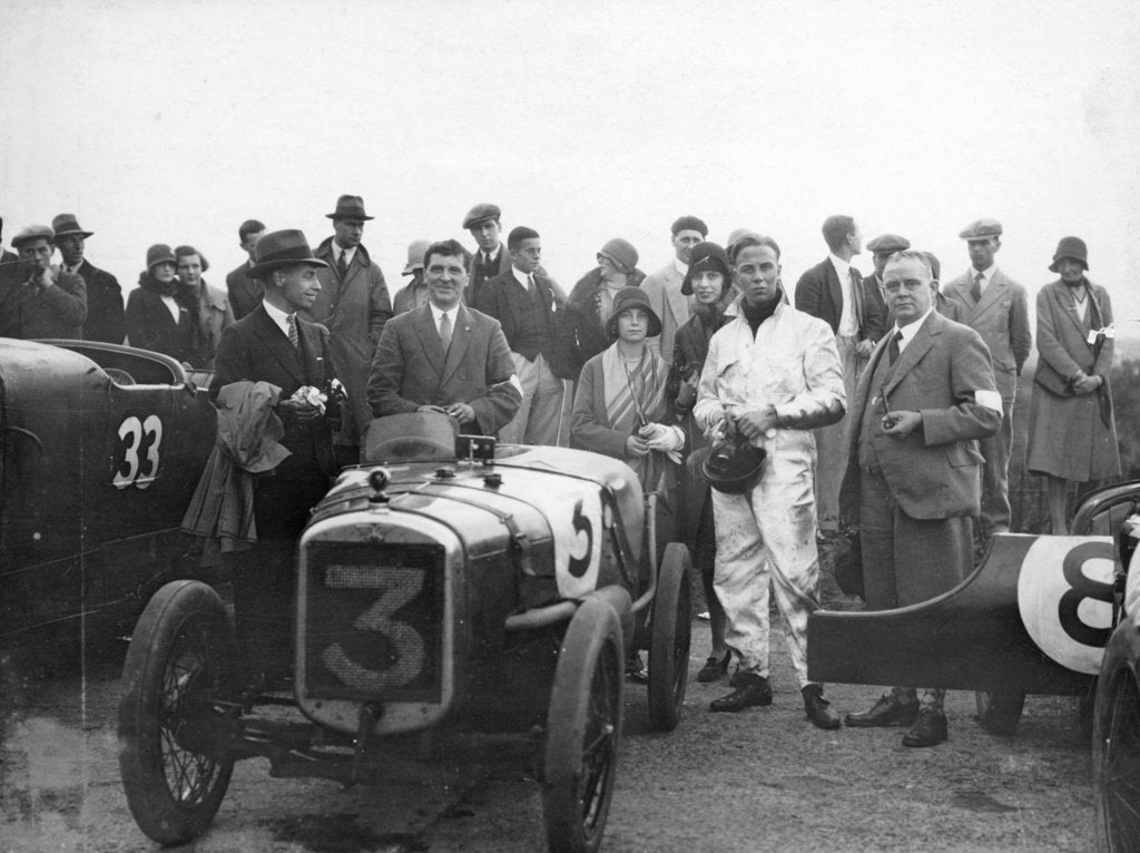 Detail of SV Holbrook, winner of the 500 Miles Race, Brooklands, Surrey, (c1920s?) by Unknown