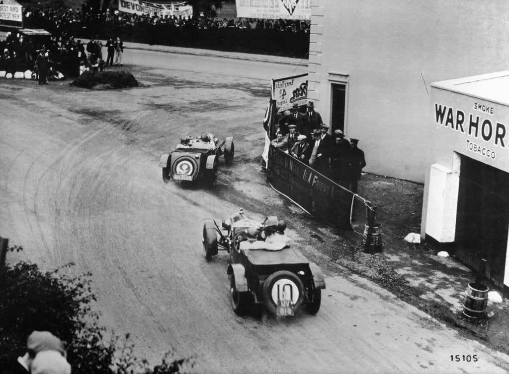 Detail of An Alfa Romeo competing in the Tourist Trophy, Corfu, Greece by Unknown