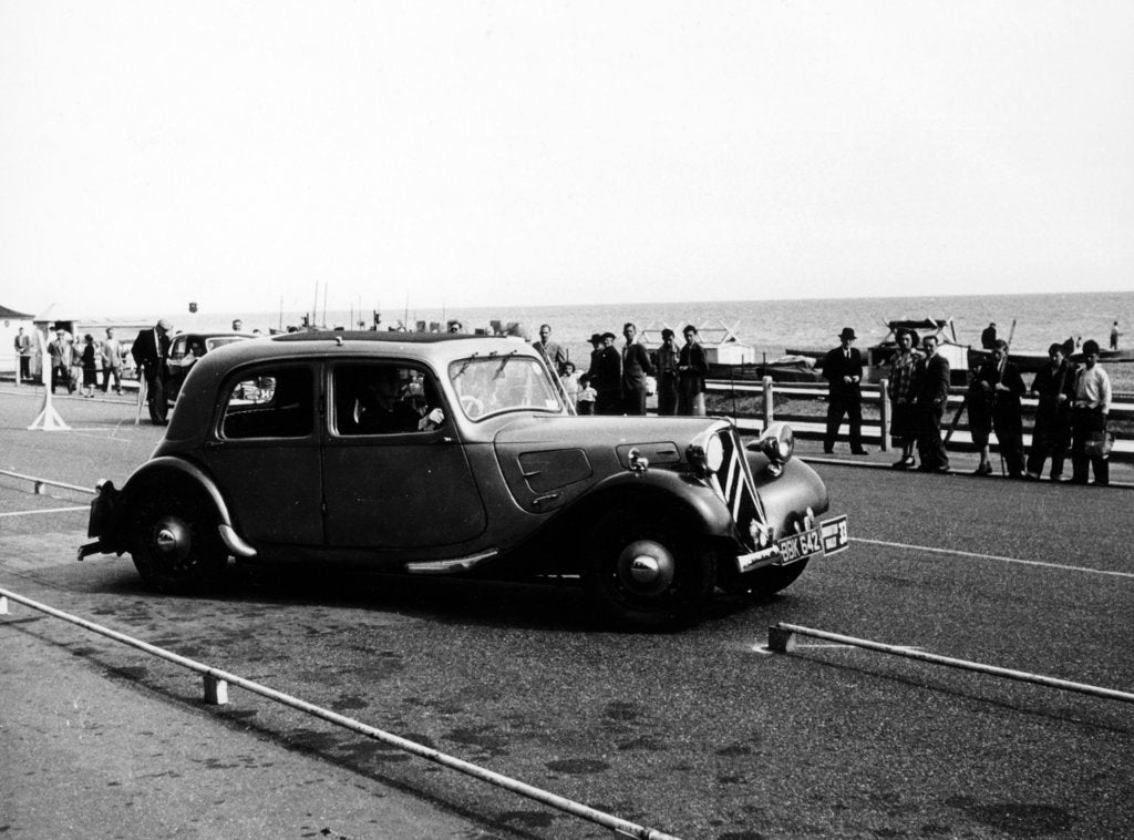 Detail of Brighton Motor Rally, Sussex, 1953 by Unknown