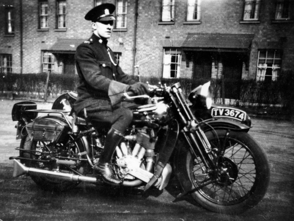 Detail of 1931 Brough Superior SS80 de luxe, (c1931?) by Unknown