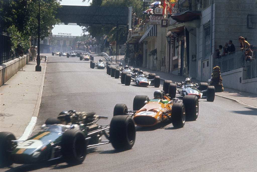 Detail of Action from the Monaco Grand Prix, 1968 by Unknown