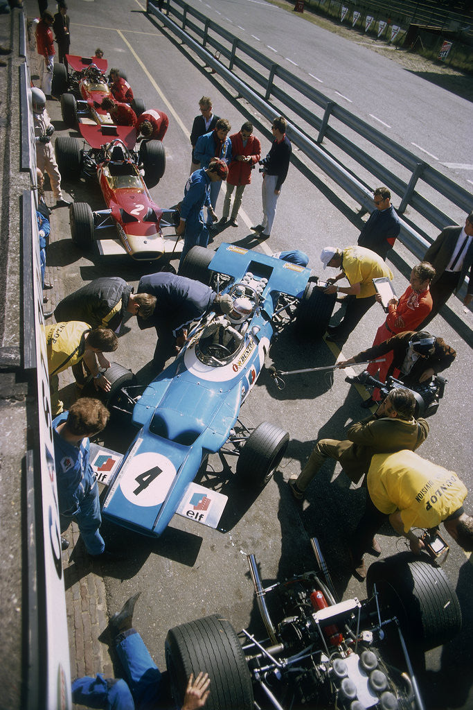 Detail of Cars at the British Grand Prix by Anonymous