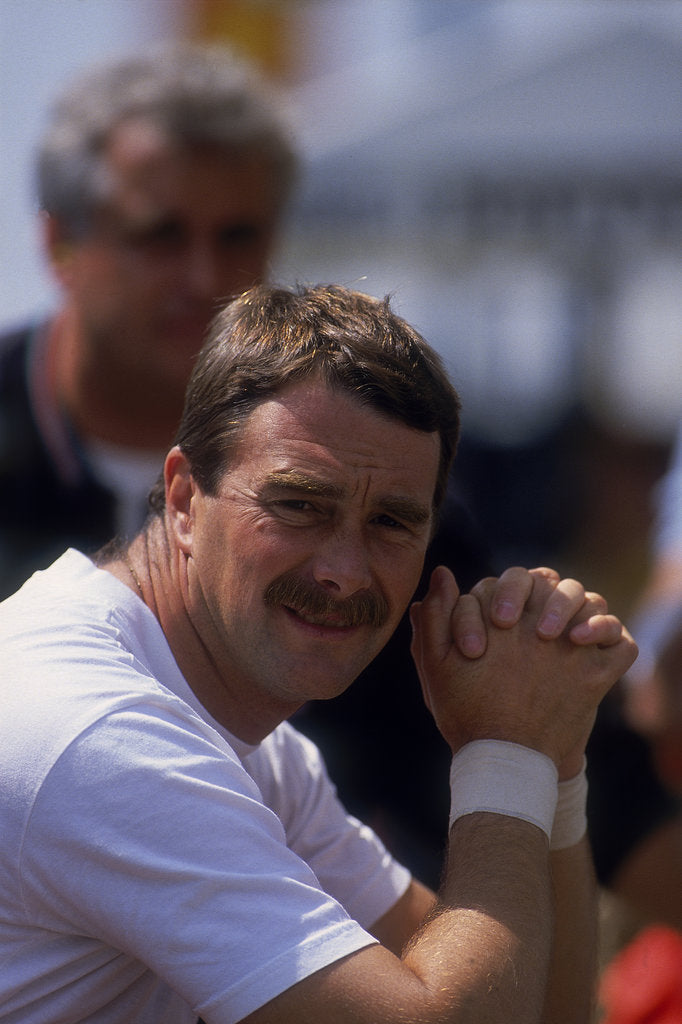 Detail of Nigel Mansell, c1989-c1990 by Unknown