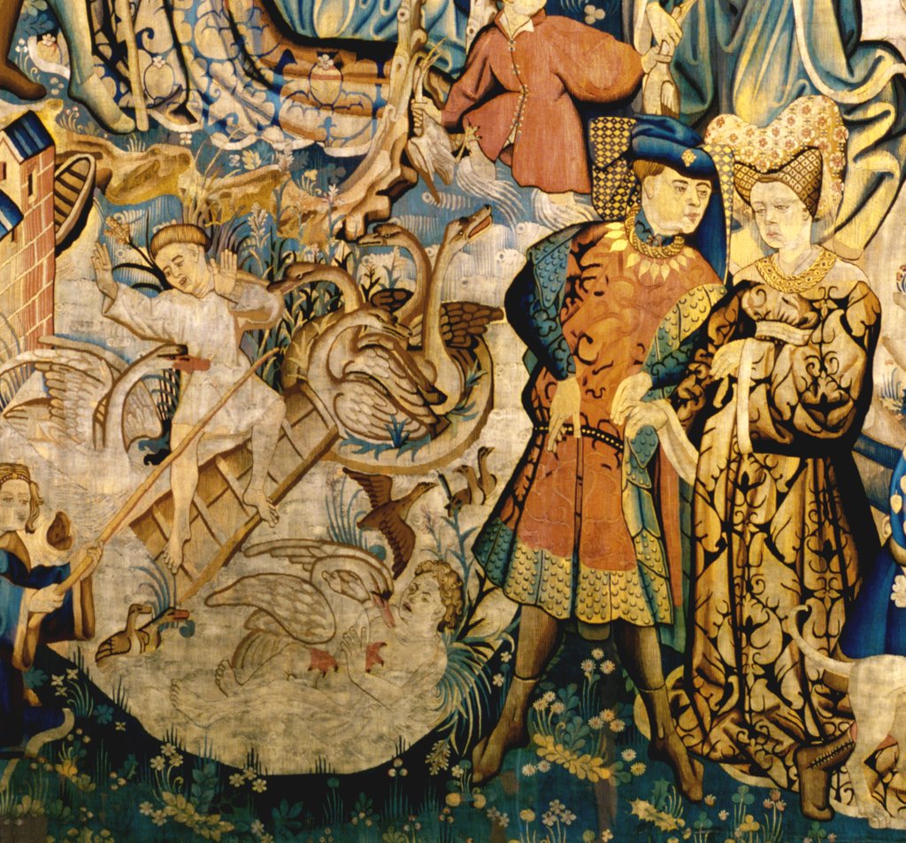 Detail of Devonshire Hunting Tapestry detail by Anonymous