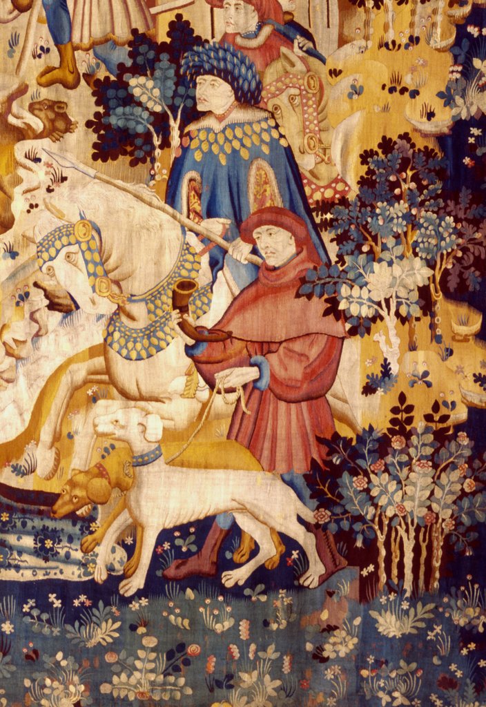 Detail of Devonshire Hunting Tapestry detail by Anonymous