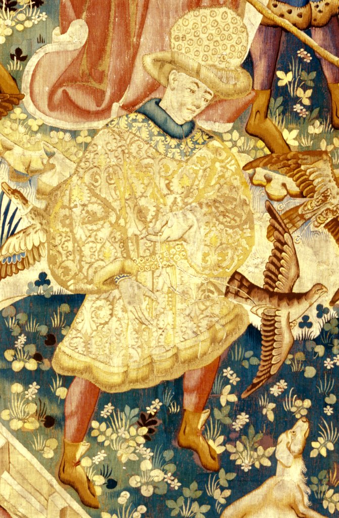 Detail of Devonshire Hunting Tapestry detail by Anonymous