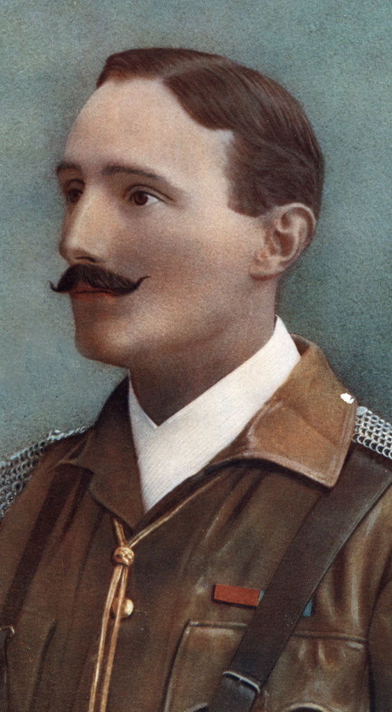 Detail of Raymond Harvey de Montmorency, VC, Commanding Montmorency's Scouts by G Lekegian