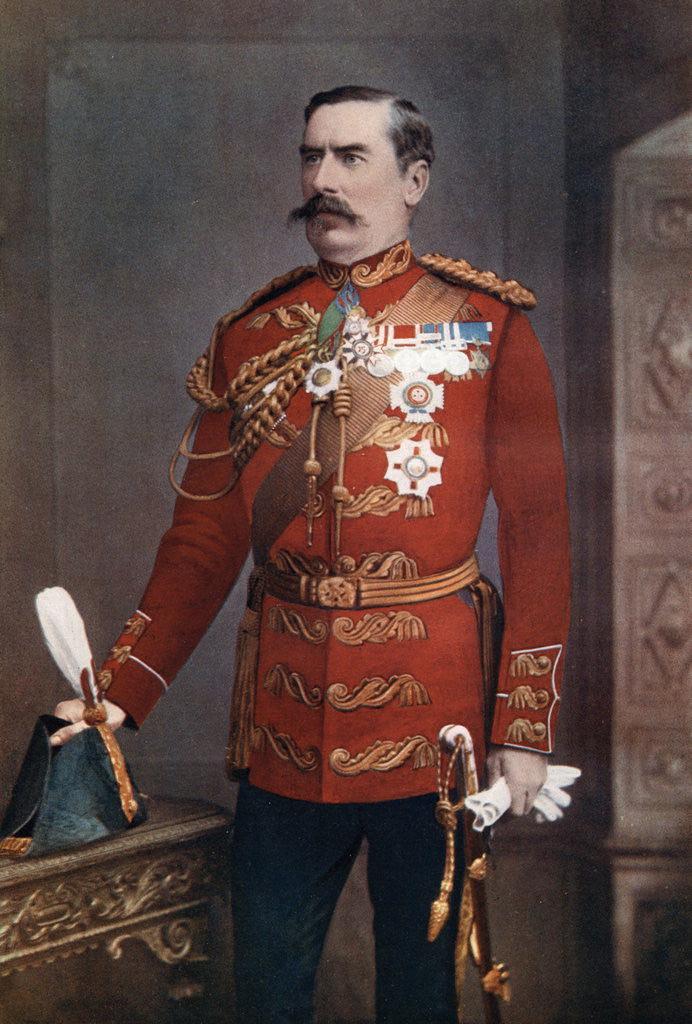 Detail of Lieutenant-General Sir Baker Creed Russell, commanding Southern District by Maull & Fox