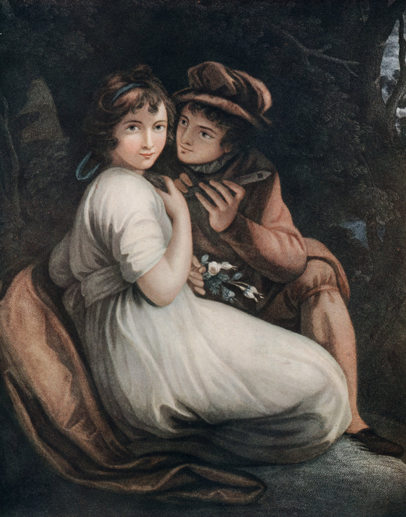 Detail of Henry and Emma by Francesco Bartolozzi