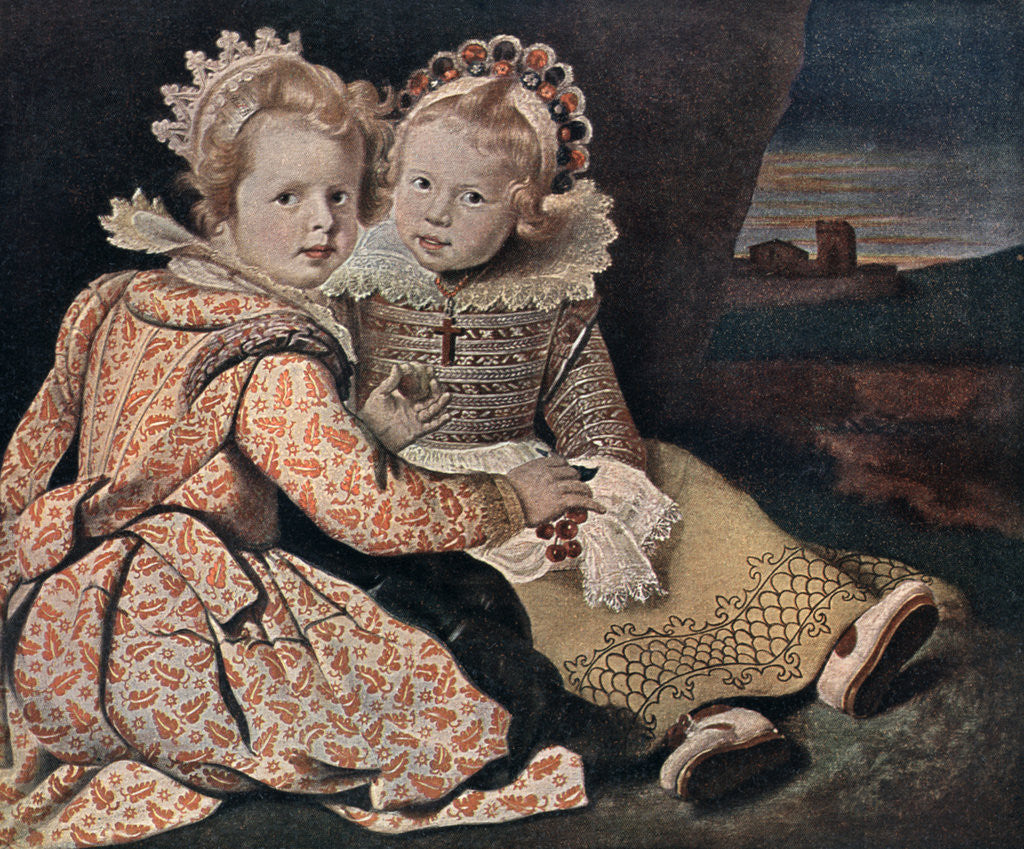 Detail of Daughters of the Painter by Paul de Vos