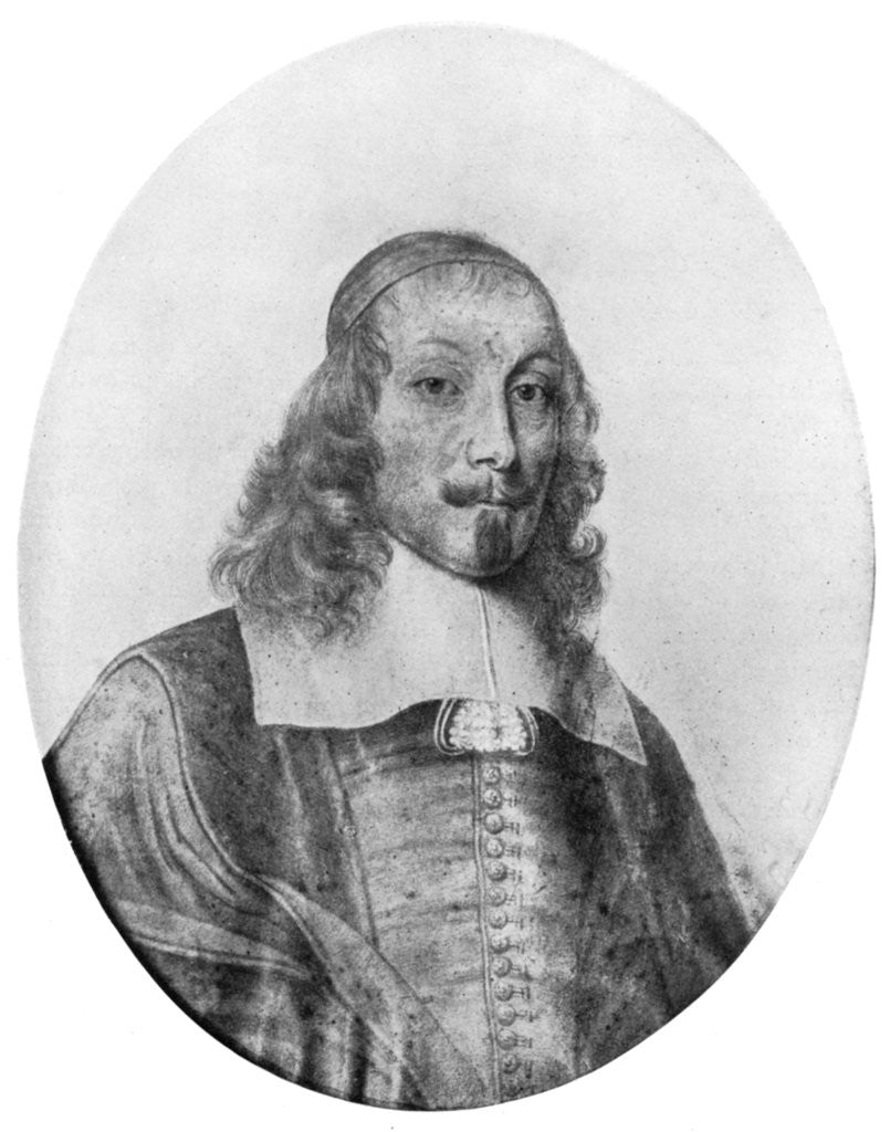 Detail of Jules Mazarin, Italian-born French politician by David Loggan