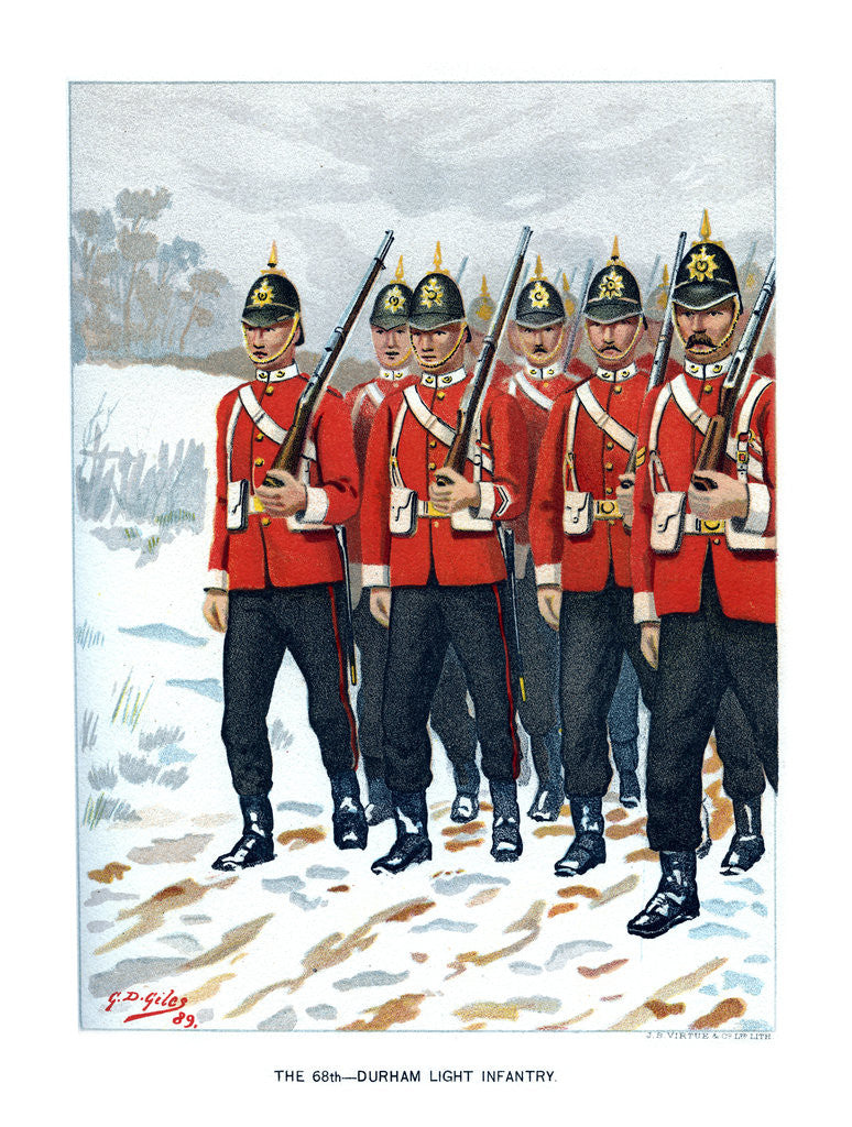 Detail of The 69th Durham Light Infantry by Geoffrey Douglas Giles
