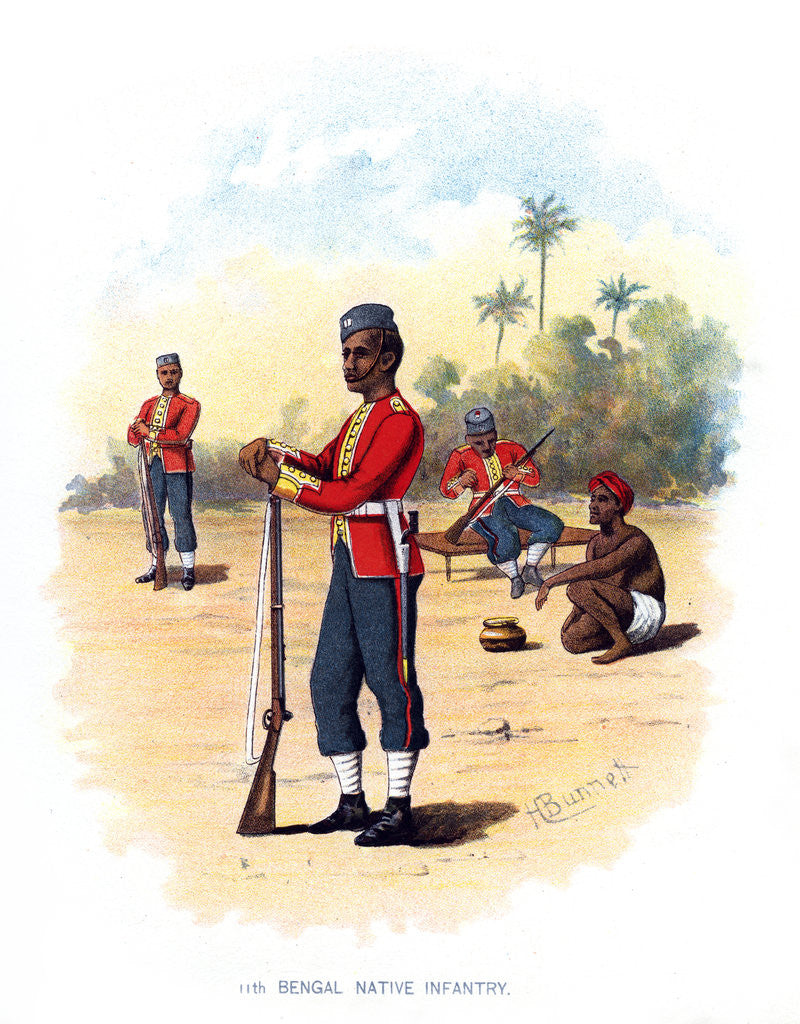 Detail of 11th Bengal Native Infantry by H Bunnett