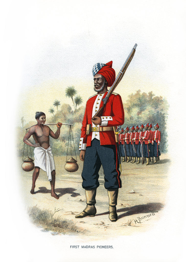 Detail of First Madras Pioneers by H Bunnett