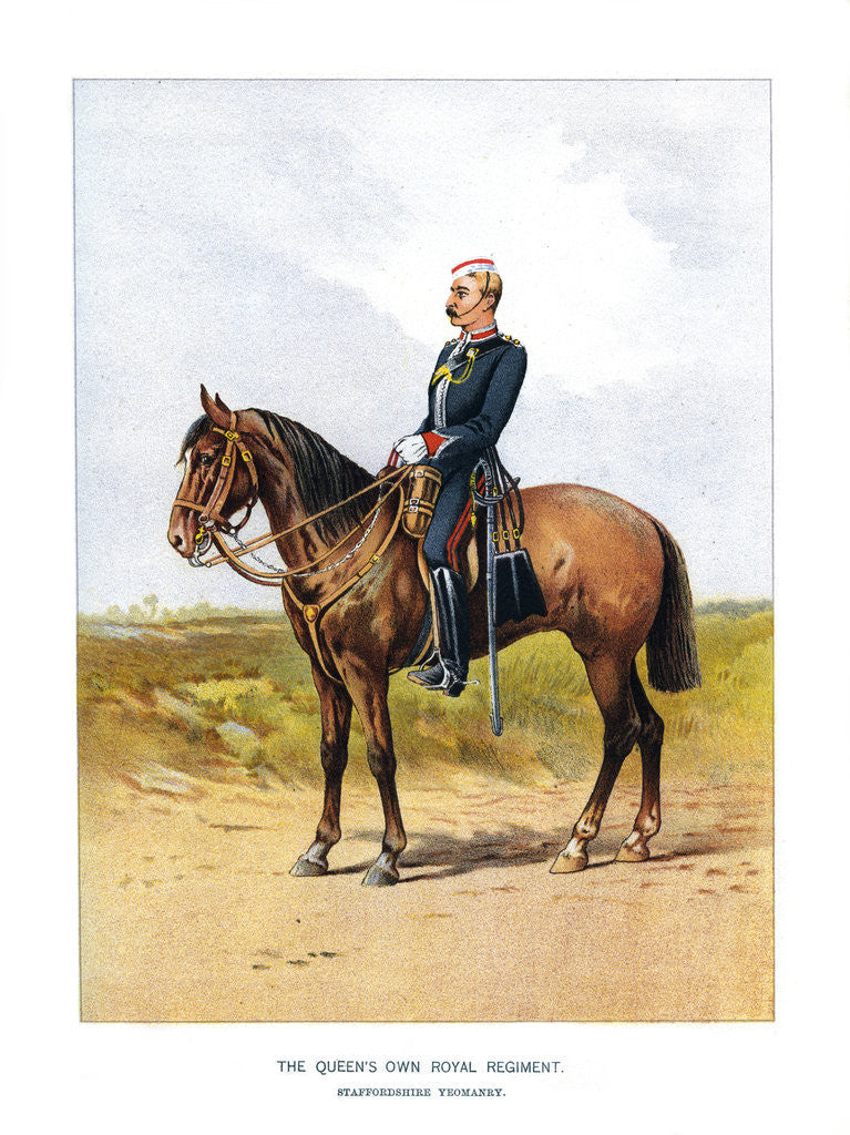 Detail of The Queen's Own Royal Regiment, Staffordshire Yeomanry by Anonymous