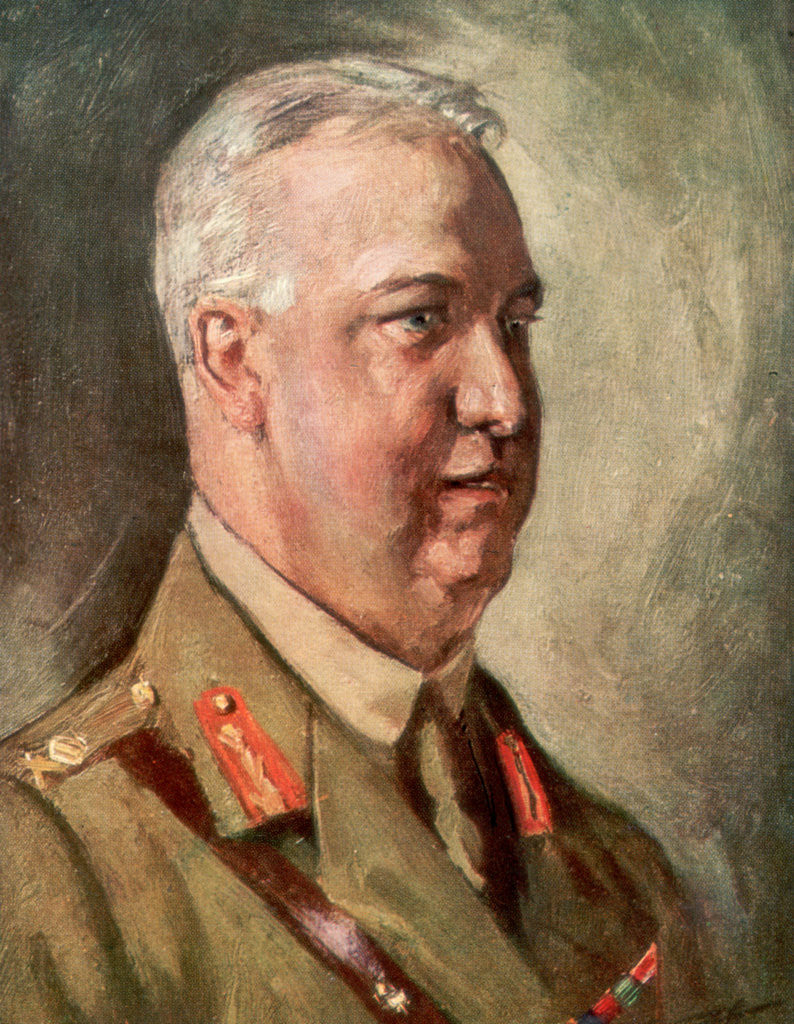 Detail of Sir Arthur William Currie, Canadian First World War general by Anonymous