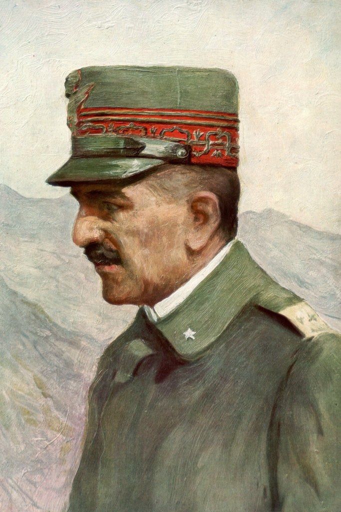 Detail of Armando Diaz, Italian First World War general by Anonymous