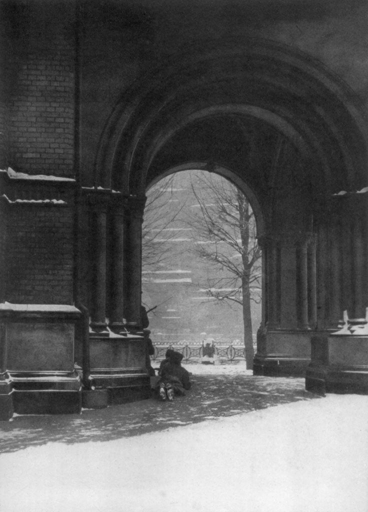 Detail of Street fighting, Petrograd, Russia, 12-18 March 1917 by Anonymous