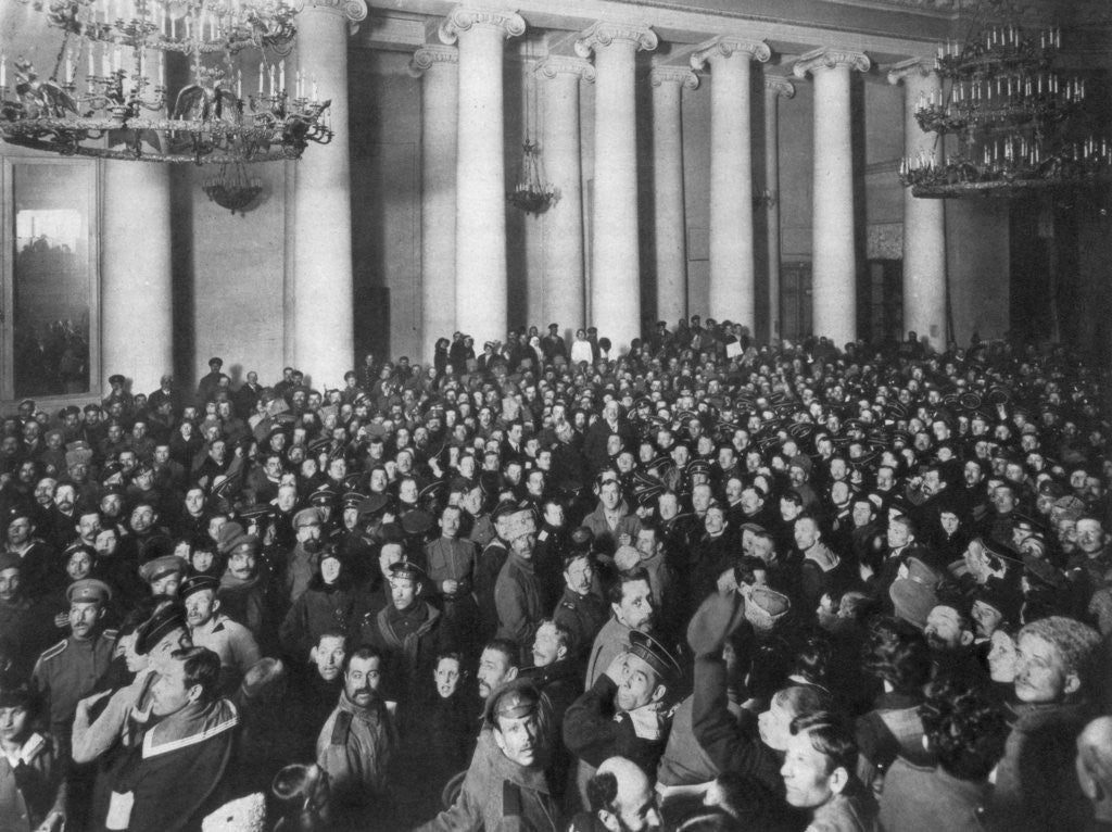 Detail of Petrograd Soviet of Workers' and Soldiers' Deputies, Tauride Palace, Russia by Anonymous