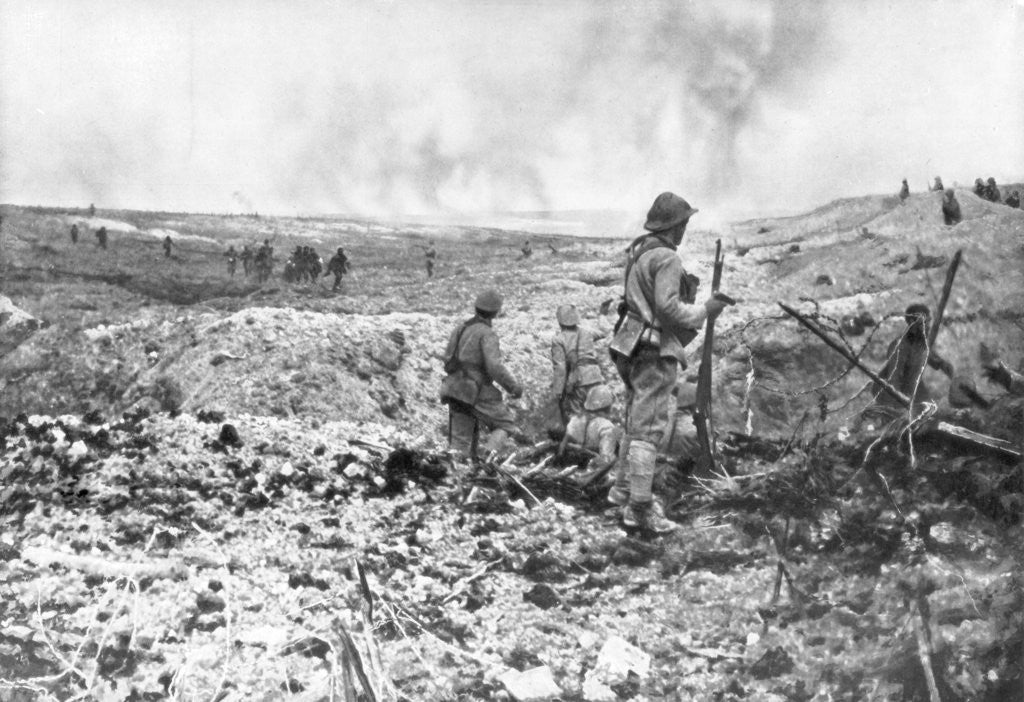 Detail of The trenches of Champagne, France by Anonymous
