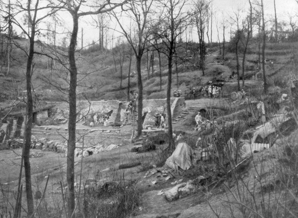 Detail of Allied command post on Mount Kemmel near Ypres, Belgium by Anonymous