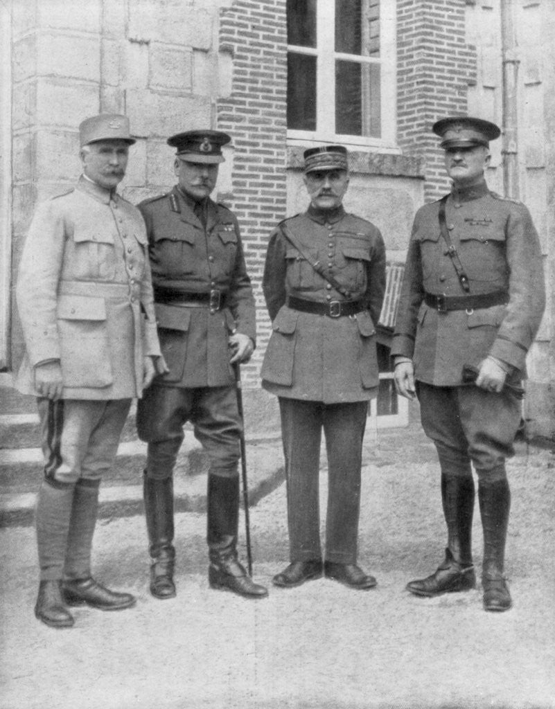 Detail of The four Allied commanders, Chateau Bombon, France by Anonymous
