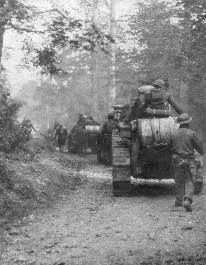Detail of Americans preparing for the attack on the Argonne Forest, Verdun, France, September by Anonymous