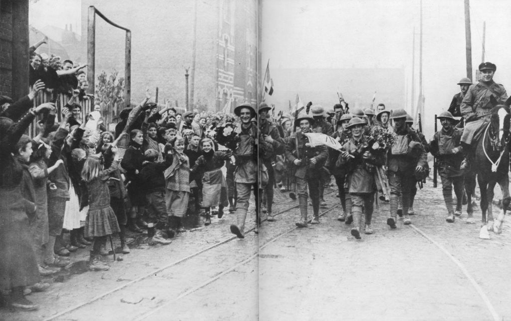 Detail of Lille being liberated by the British, France by Anonymous