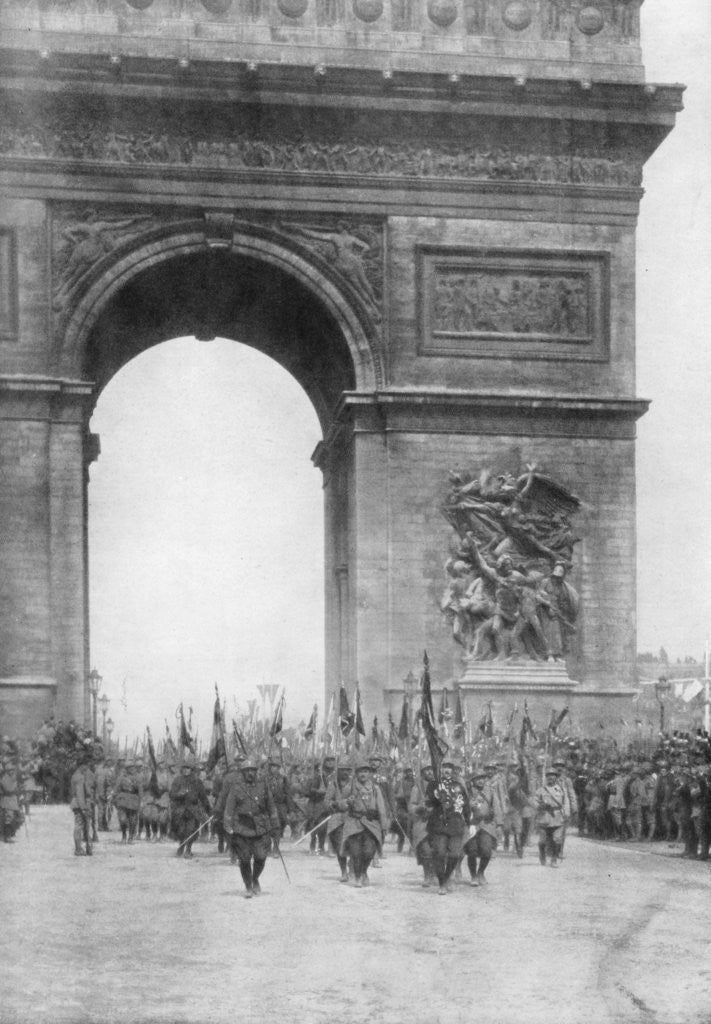 Detail of Grand victory parade, Arc de Triomphe, Paris, France by Anonymous