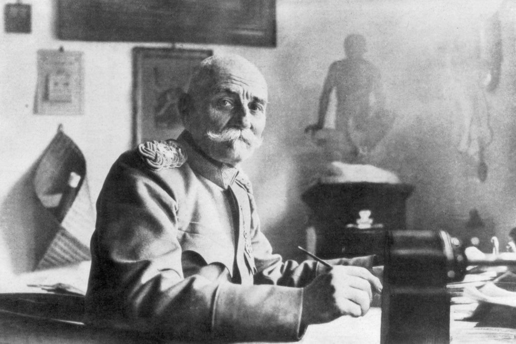 Detail of King Peter I of Serbia, July 1914 by Anonymous