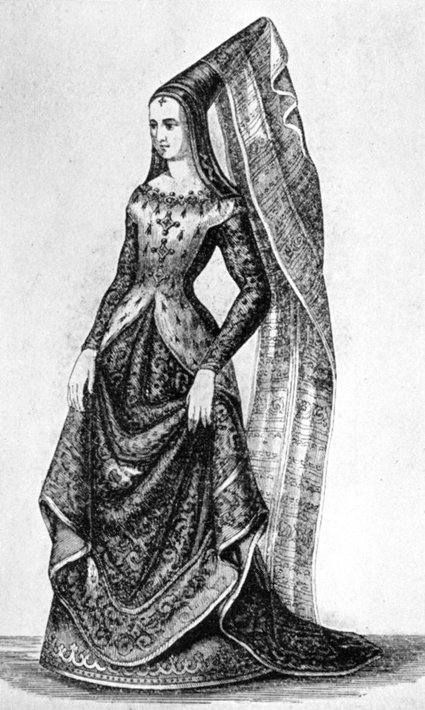 Detail of The steeple headdress and veil by Anonymous