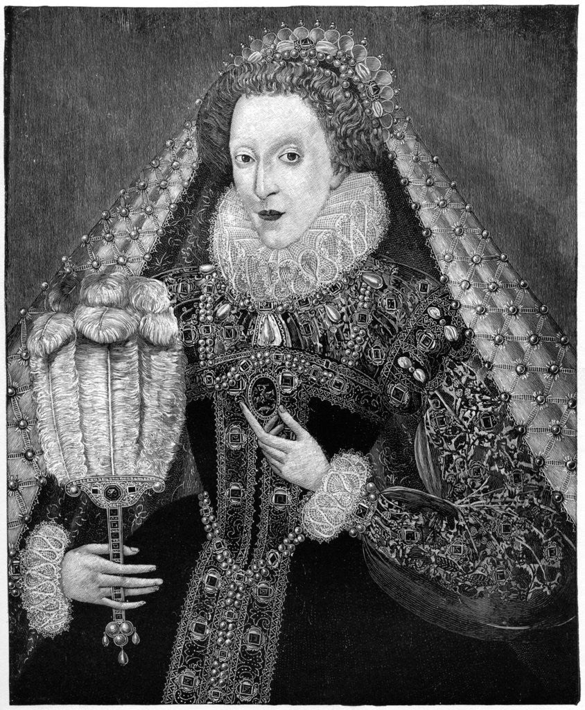 Detail of Queen Elizabeth I by Anonymous