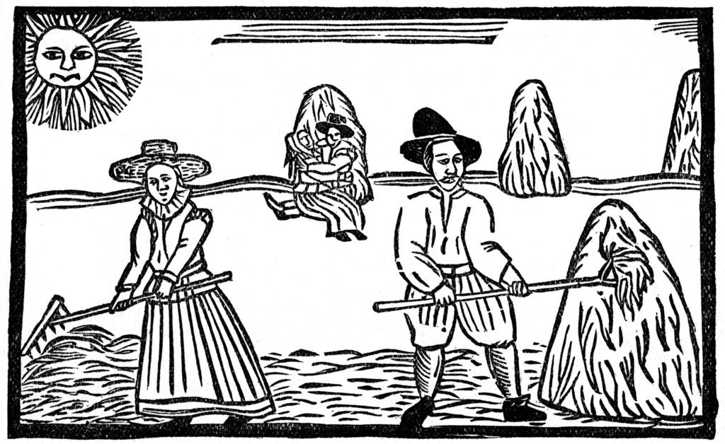 Detail of Haymaking by Anonymous