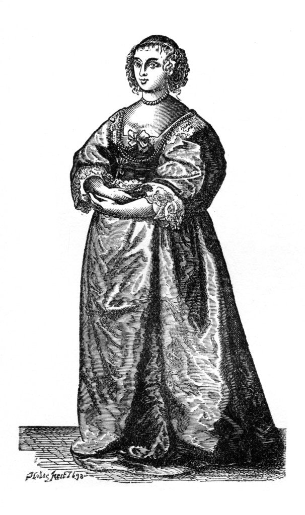 Detail of English court lady by Anonymous