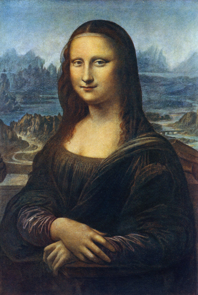 Detail of Mona Lisa by Leonardo Da Vinci