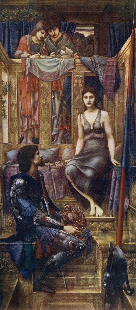 Detail of King Cophetua and the Beggar Maid by Sir Edward Coley Burne-Jones
