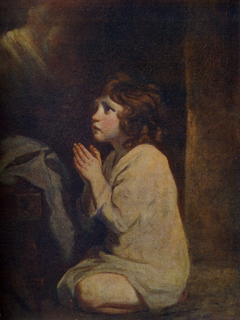 Detail of The Infant Samuel by Sir Joshua Reynolds