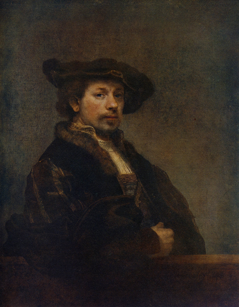 Detail of Self Portrait at the Age of 34 by Rembrandt Harmensz van Rijn