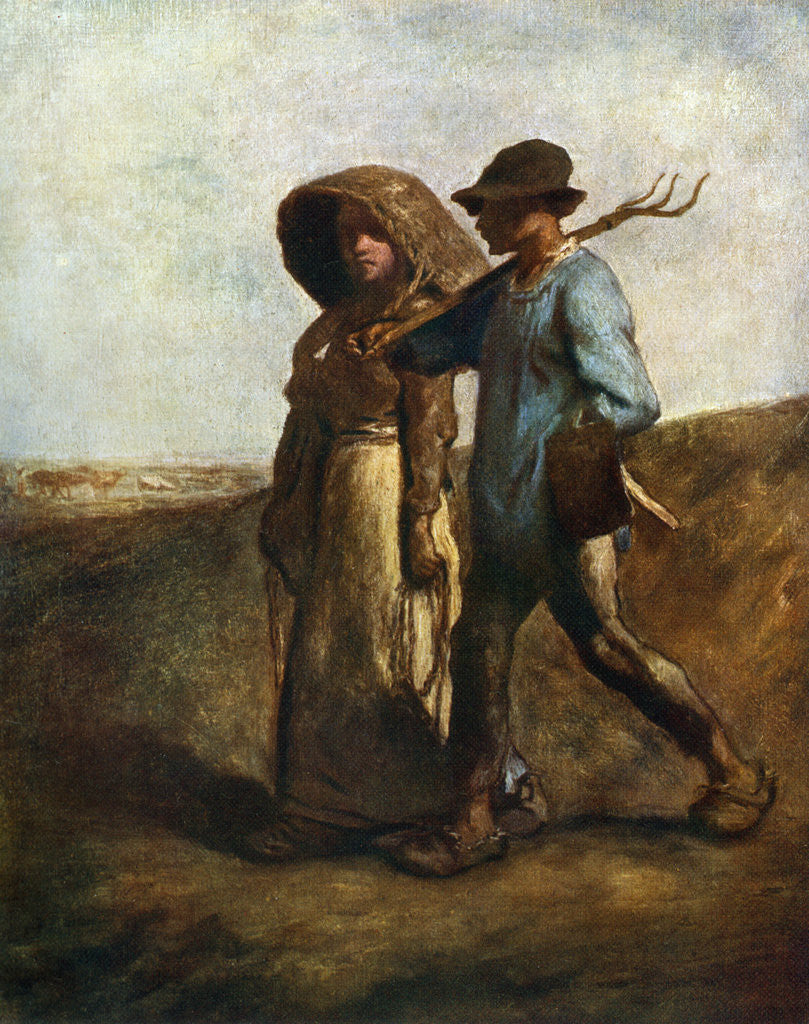 Detail of Going to Work by Jean Francois Millet