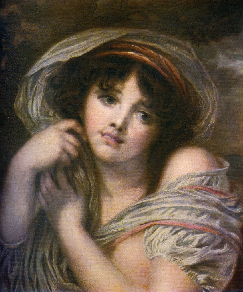 Detail of A Girl by Jean-Baptiste Greuze
